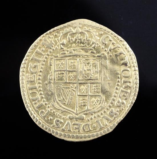 A Charles I gold crown, circa 1630/1,